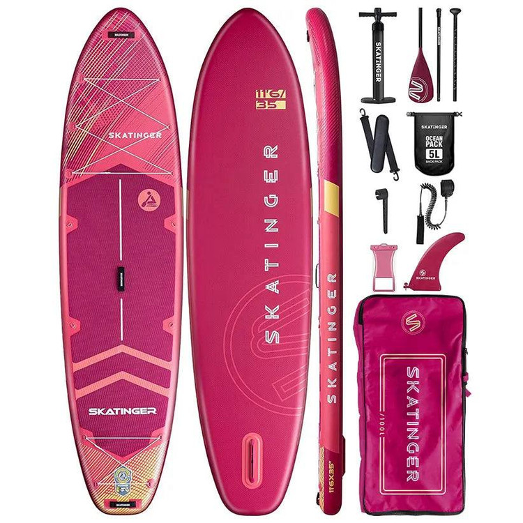 پدل بورد (serial pink) prana red برند Skatinger